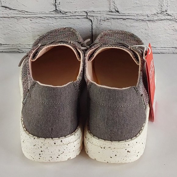 HEY DUDE 'WENDY SOX' MOCCASIN SHOES ANTIQUE ROSÈ HEATHER - Picture 3 of 16